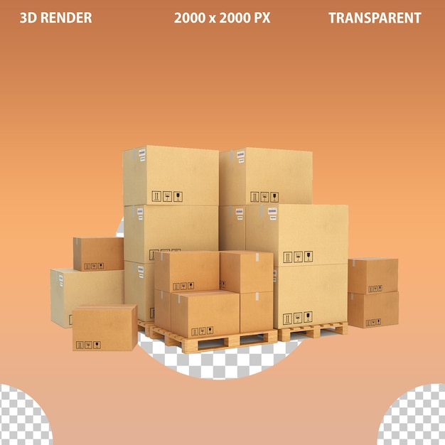 cajas de cartón para mensajería cajas de envío png fondo transparente