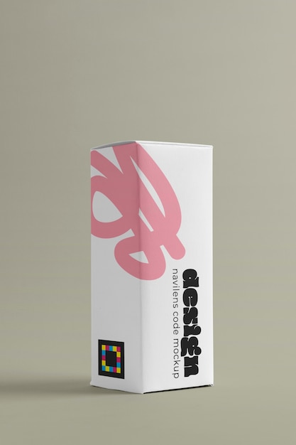 Cajas con diseño de maqueta de código navilens.