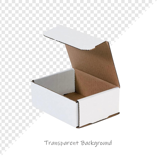 Cajas de envío con fondo transparente