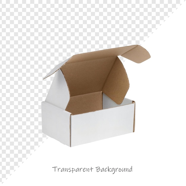 Cajas de envío con fondo transparente