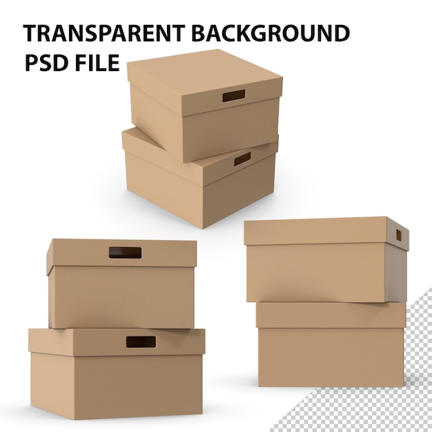 PSD cajas png