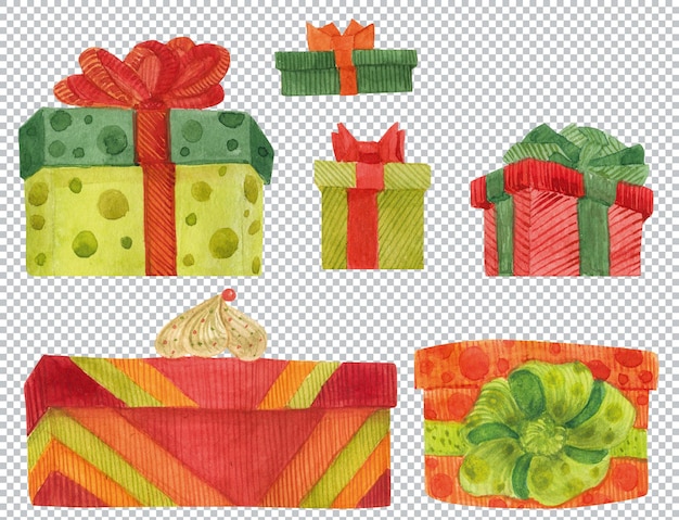 PSD cajas de regalo de navidad