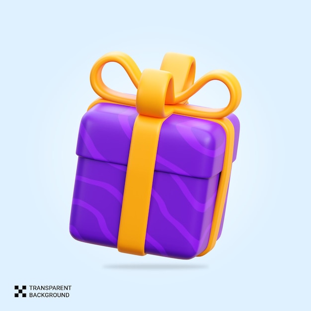 PSD cajas de regalo de renderizado psd 3d