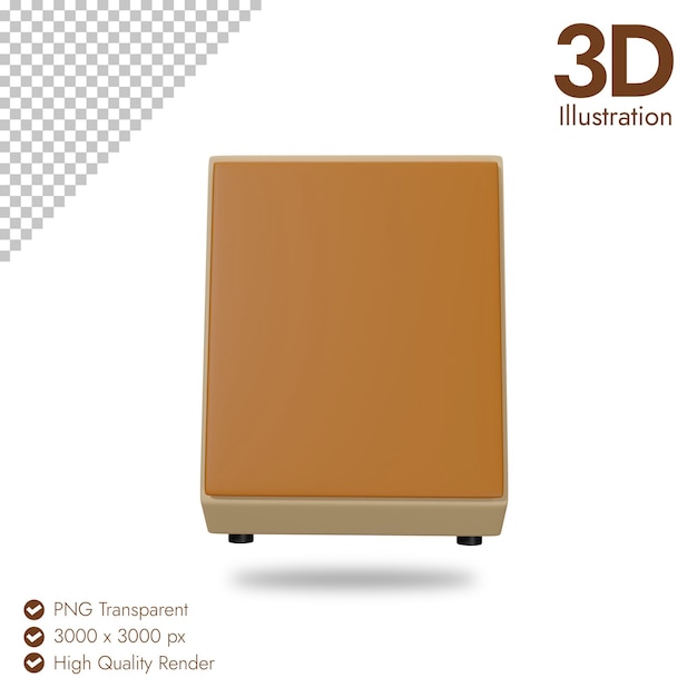 Cajon 3d Abbildung