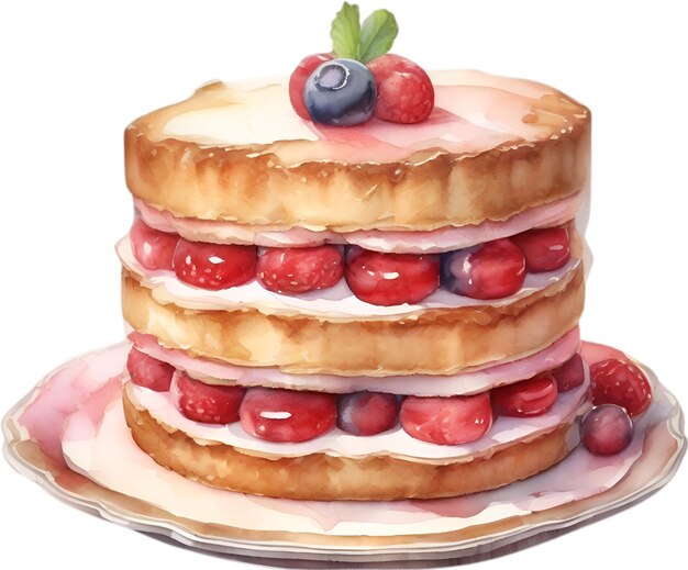 Cake D'éponge Image En Gros Plan D'une Recette De Sandwich Classique De Victoria