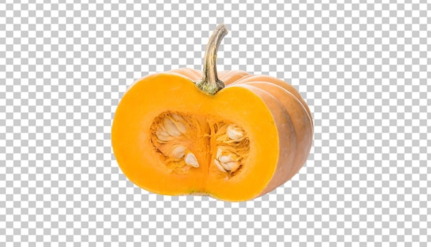 Calabaza aislada sobre un fondo transparente