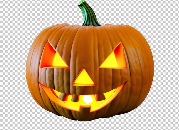 PSD la calabaza de halloween en 3d