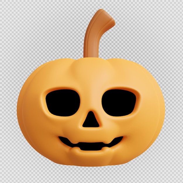 PSD calabaza de halloween 3d