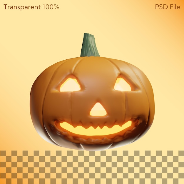 PSD calabaza de halloween jack o lantern