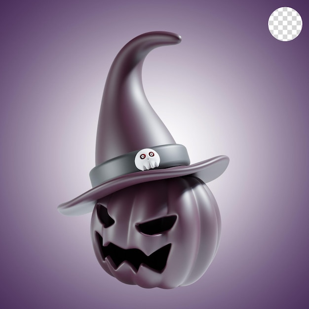 Calabaza de halloween en tema morado