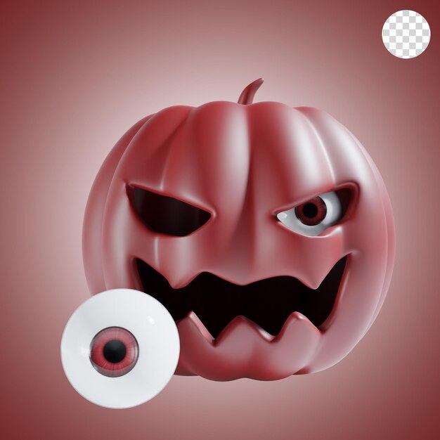 calabaza de halloween en tema rojo
