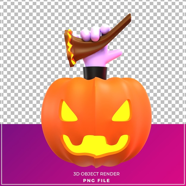 Calabaza hallowen modelo 3d