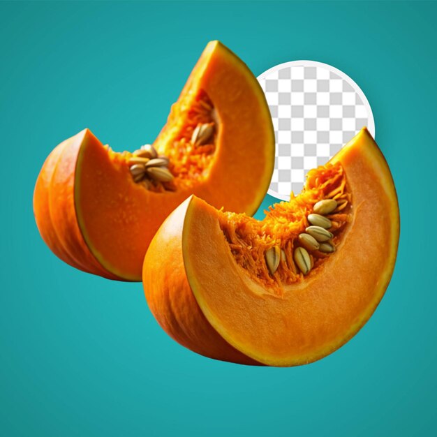 Calabaza de invierno aislada sobre un fondo transparente