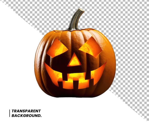 PSD calabaza jack o lantern psd fondo transparente