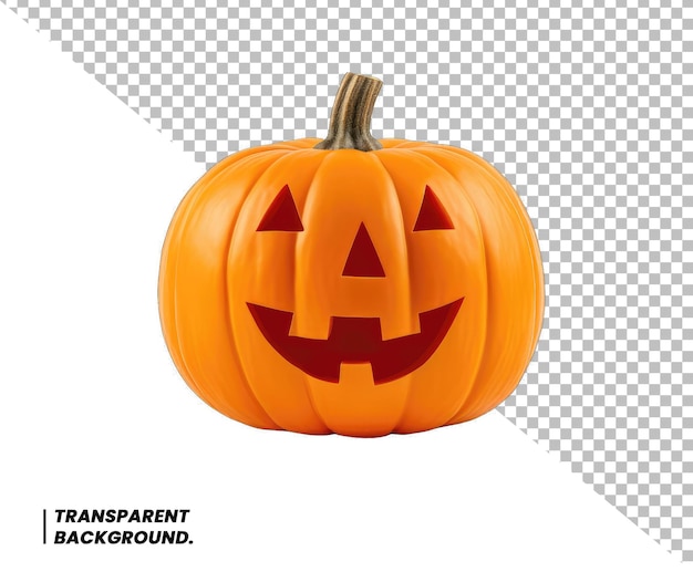 Calabaza jack o lantern psd fondo transparente