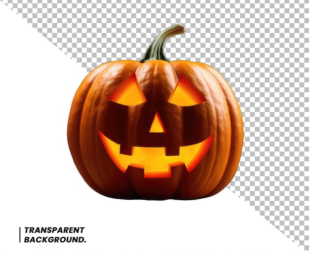 Calabaza Jack O Lantern PSD fondo transparente