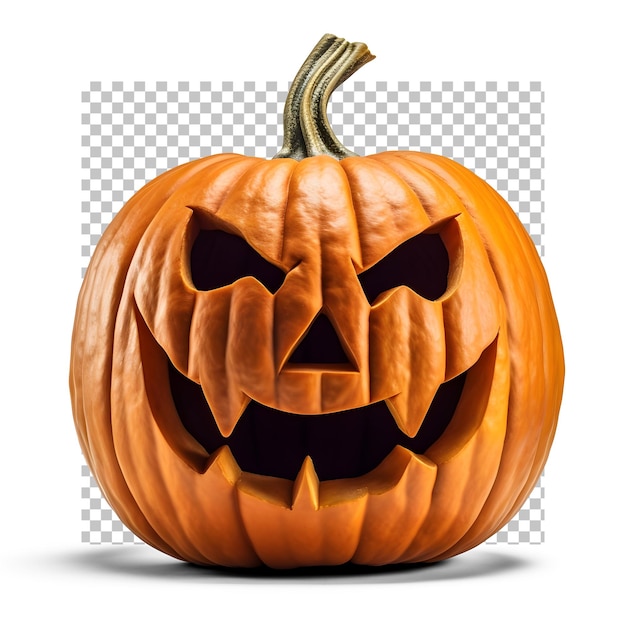 PSD calabaza tallada aterradora halloween psd