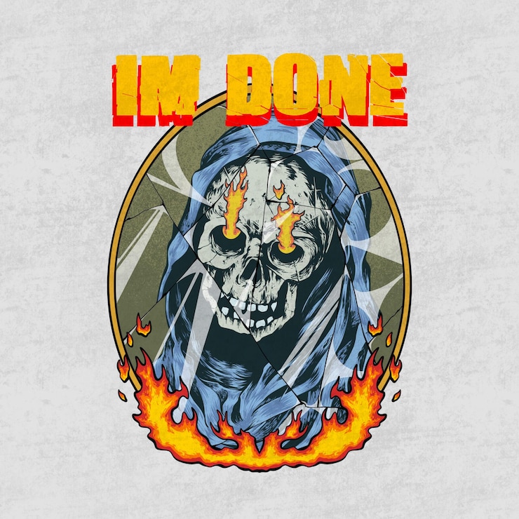 PSD una calavera con una calavera en el medio