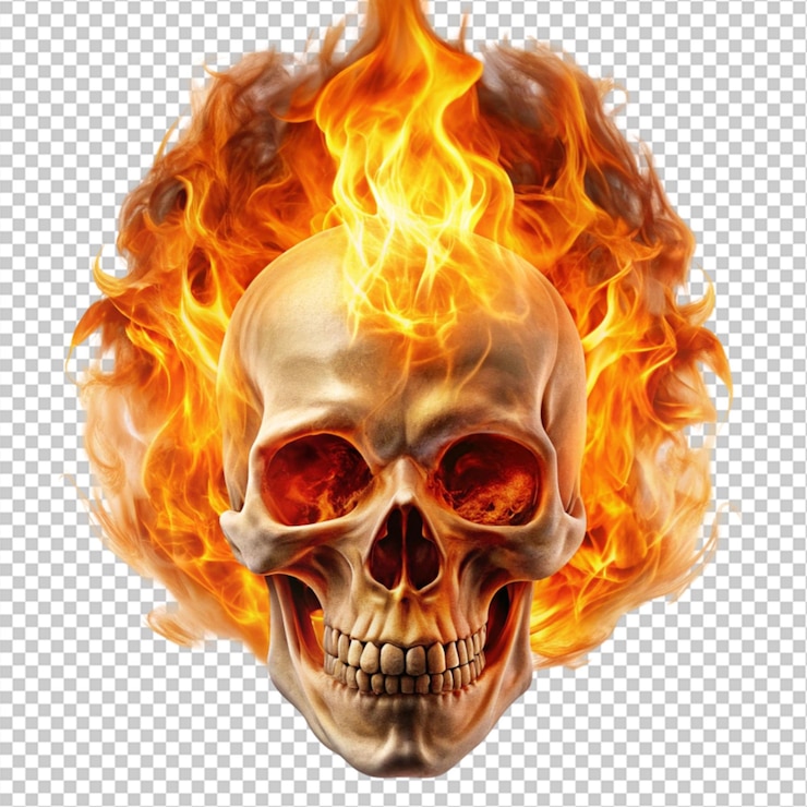 PSD calavera de fuego