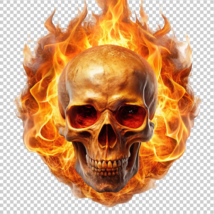 PSD calavera de fuego