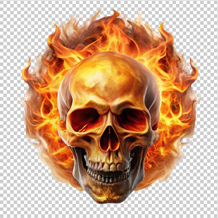 PSD calavera de fuego