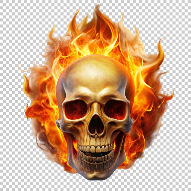 PSD calavera de fuego