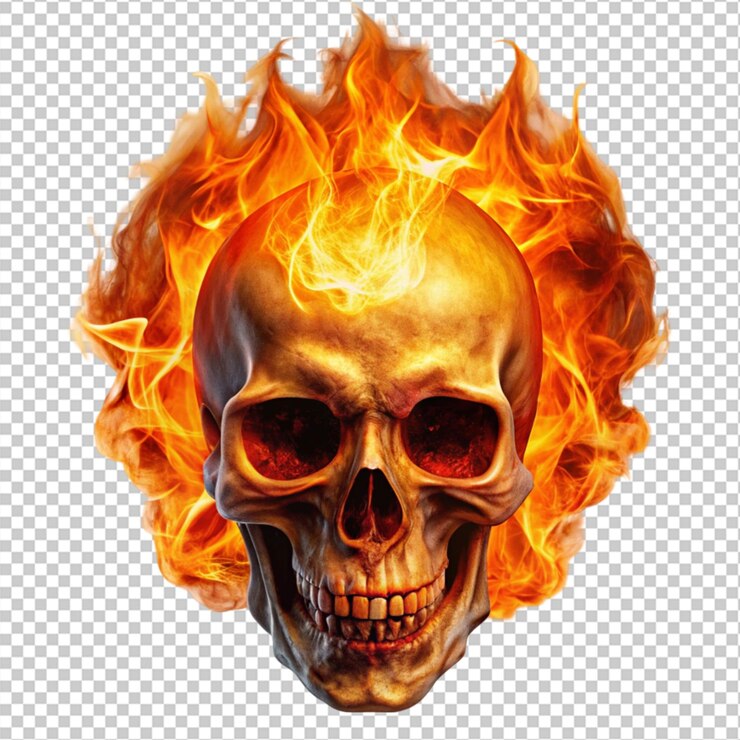 PSD calavera de fuego