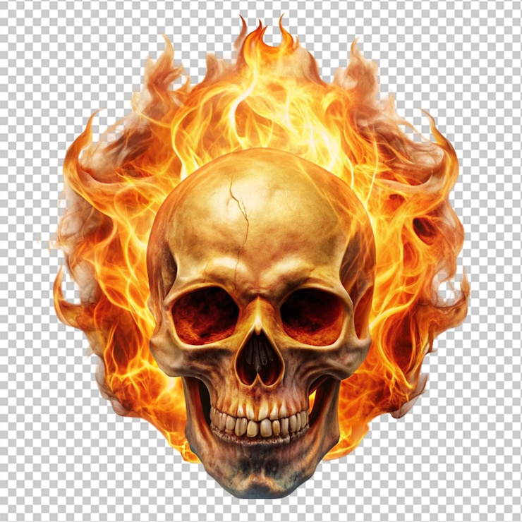 PSD calavera de fuego