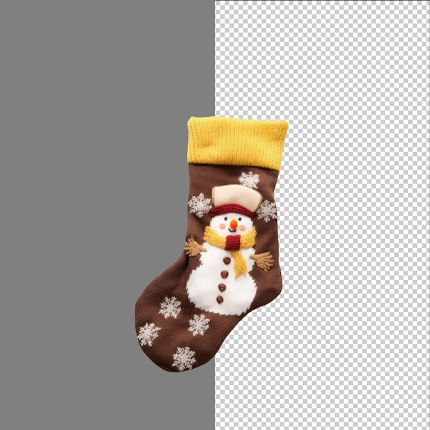Calça de Natal com imagem de boneco de neve isolada em fundo transparente png psd
