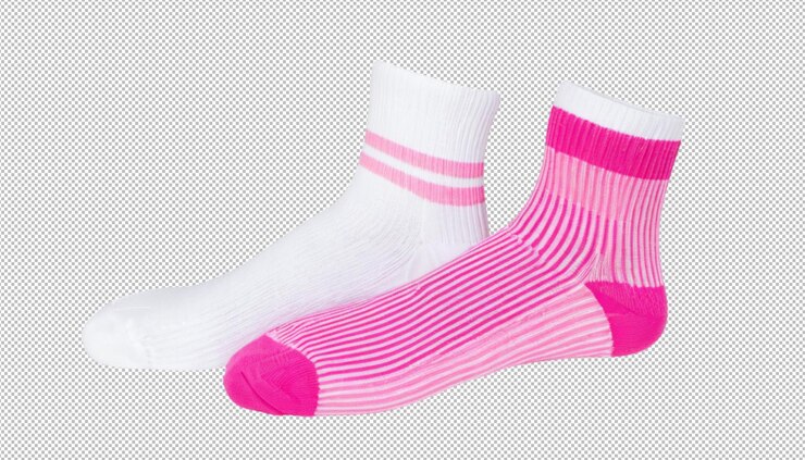 PSD calcetines deportivos de algodón rosado y blanco elección perfecta para ejercicios diarios