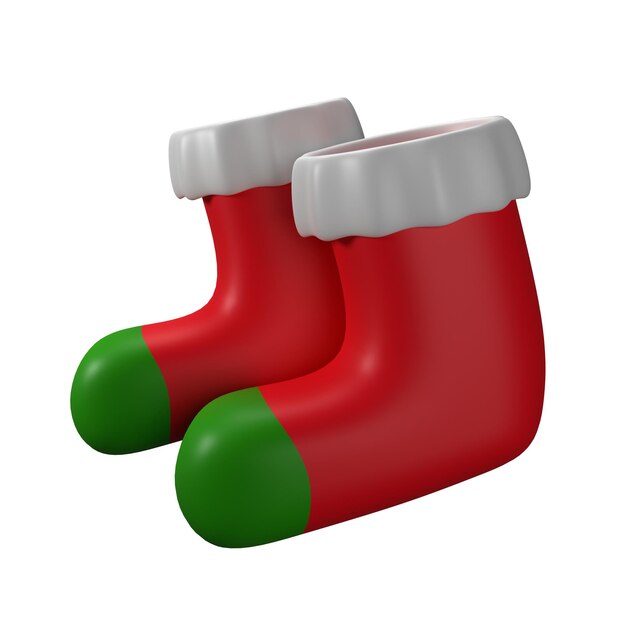 Unos calcetines rojos y verdes de Navidad