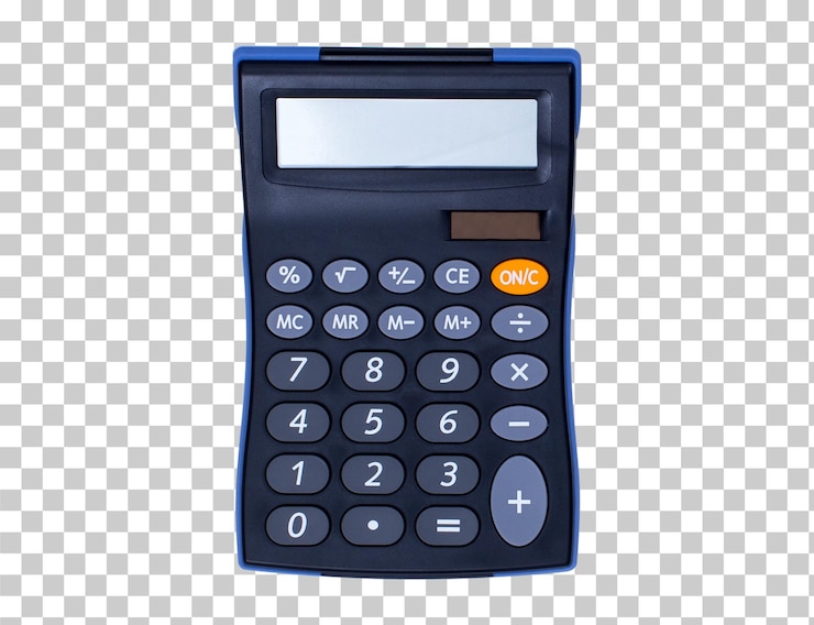 PSD calcolatore nero isolato