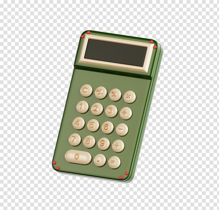 PSD calcolatore retro verde