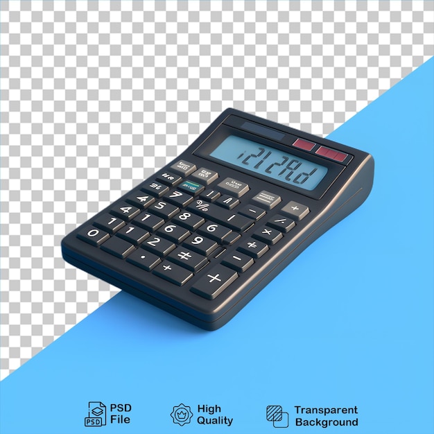 PSD calculadora 3d isolada em fundo transparente inclui arquivo png