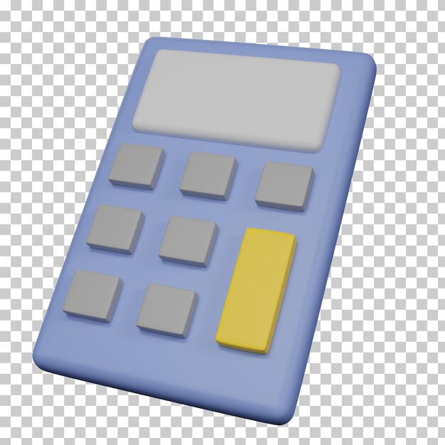 PSD calculadora estacionaria de representación 3d aislada