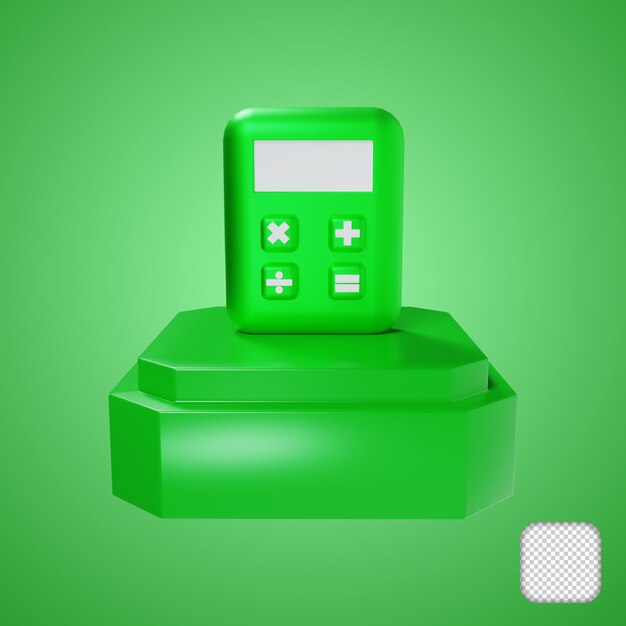 Calculadora con iconos de podio para aplicaciones móviles ux ui