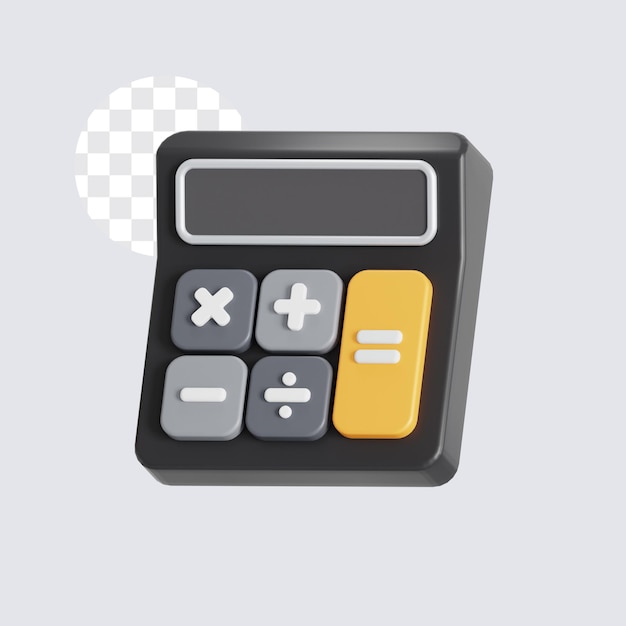 calculator 3d illustration
