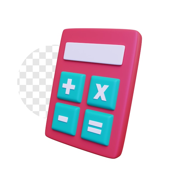 calculatrice minimaliste 3D