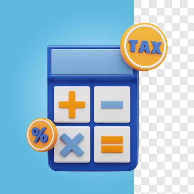Une Calculatrice Avec Le Mot Taxe Dessus