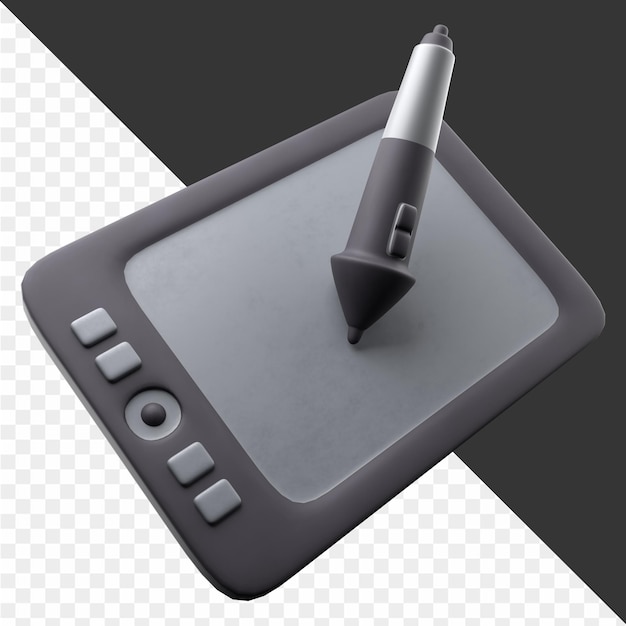 une calculatrice noire et grise est affichée sur un fond noir