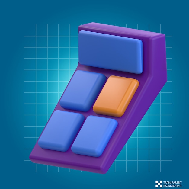 Calculatrice de rendu d'icône 3D