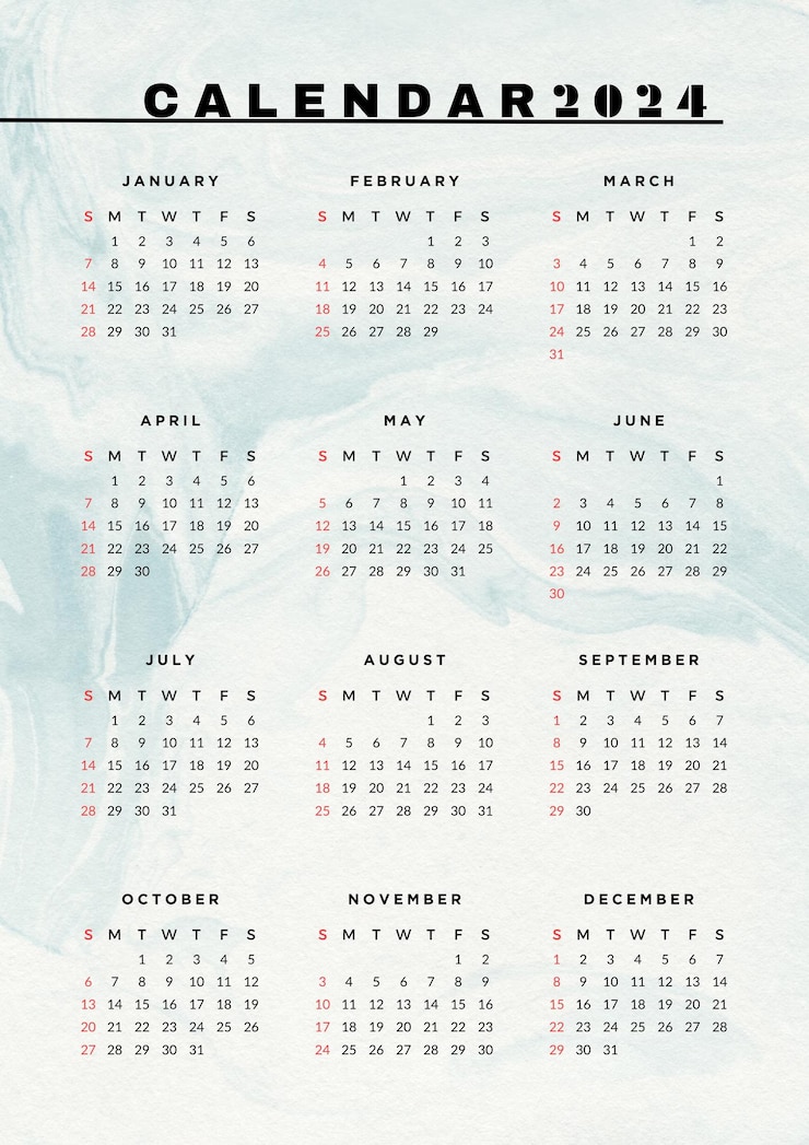 PSD calendario 2024