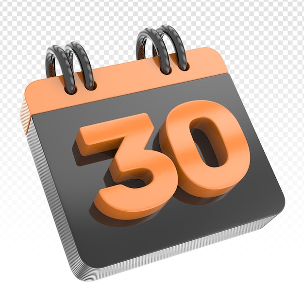 Calendario 3D del giorno Render