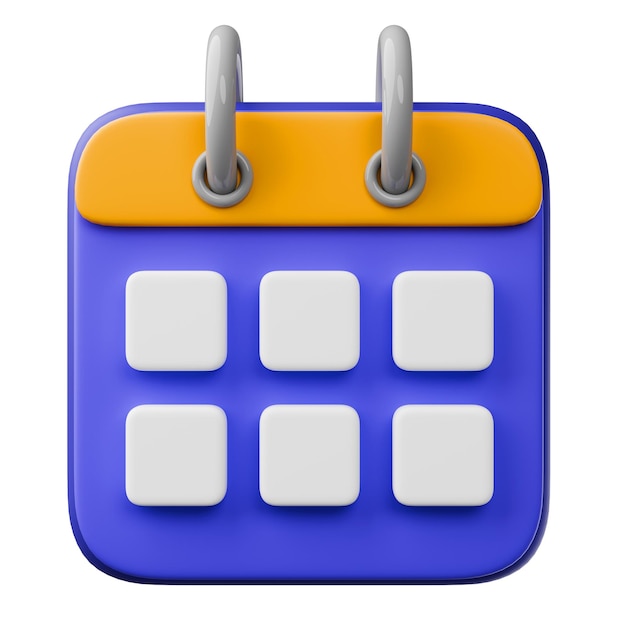 Calendario 3D con trayectoria de recorte