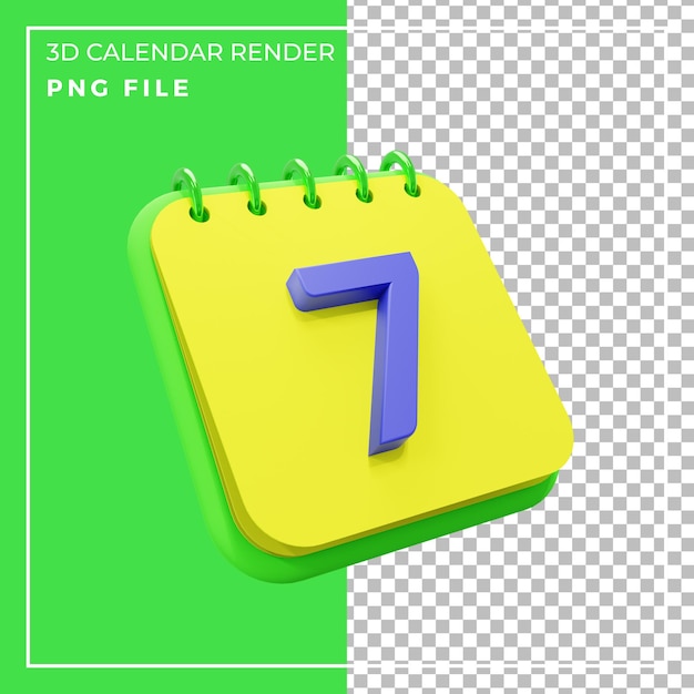 Calendário 3d