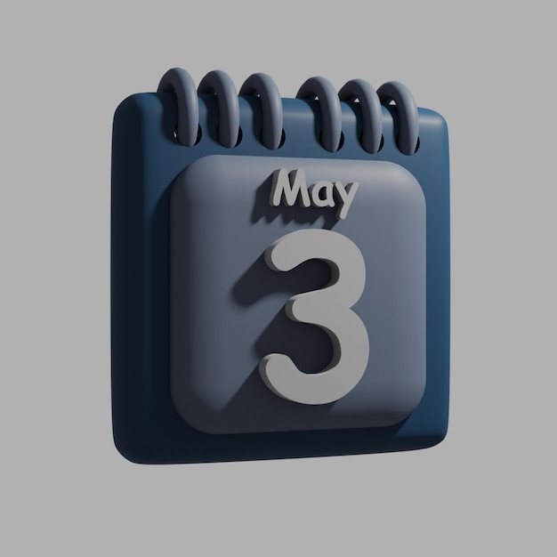 Un calendario azul con la fecha 31 en él