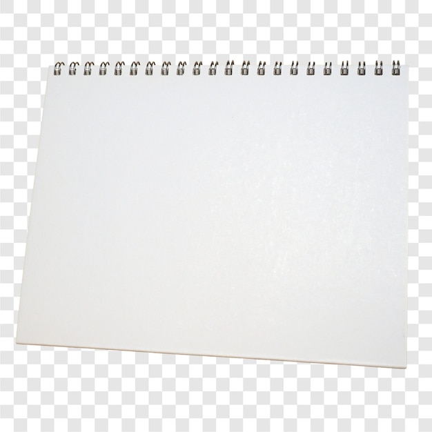 Calendario en blanco transparente