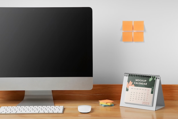 Calendario da tavolo Mockup Design