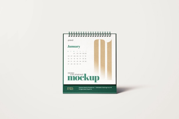 Calendário de mesa quadrado