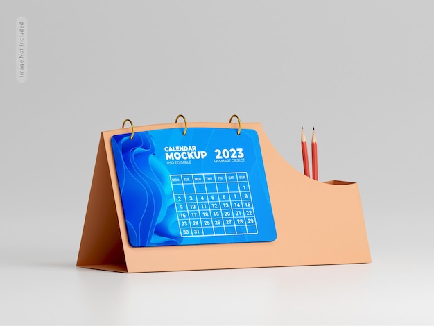 Calendario de escritorio maqueta